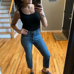 Ann Taylor Loft High Waist Straight Leg Crop